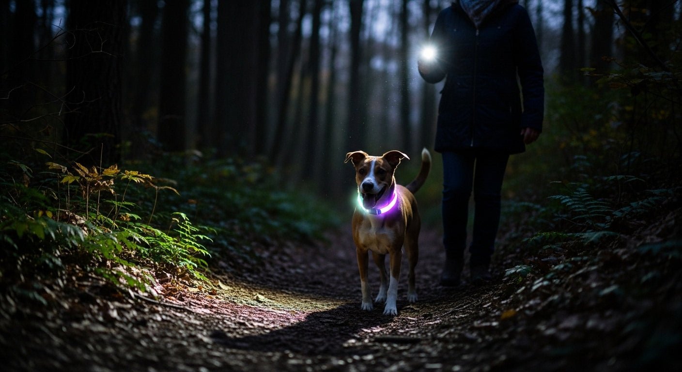 How to Keep Your Dog Safe on Night Hikes - PeakPaws Co.