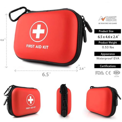 103-Piece First Aid Kit – Compact Waterproof Emergency Medical Kit for Hiking, Camping & Travel - PeakPaws Co.