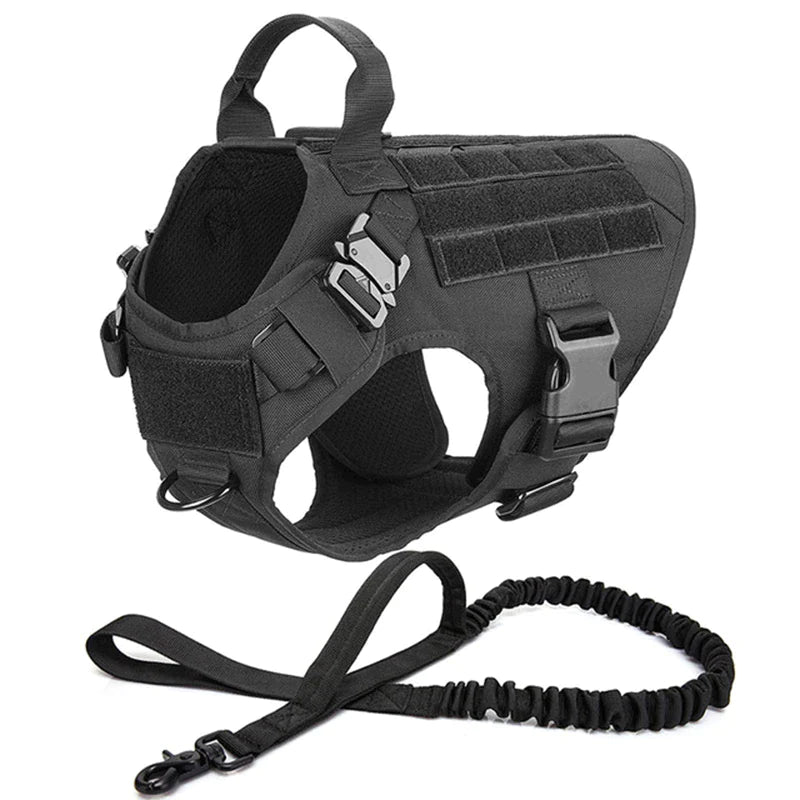 Tactical Adventure Dog Harness and Leash Set