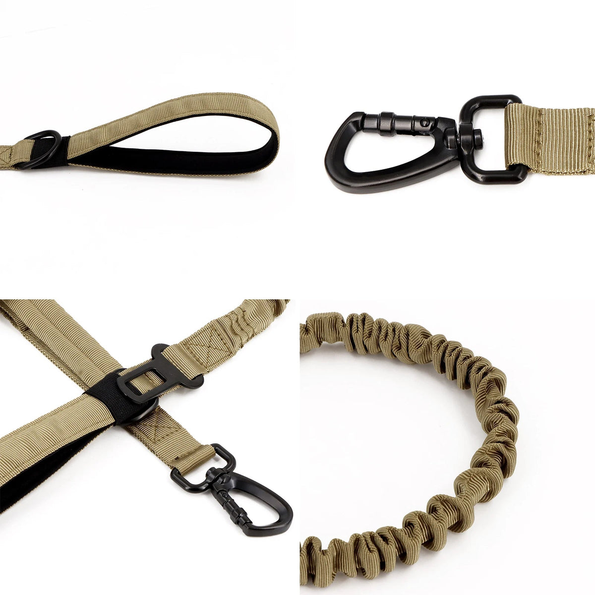 6-Piece Tactical Dog Adventure Kit | Harness, Collar, Leash & MOLLE Saddle Bag Set (4 Colors) - PeakPaws Co.