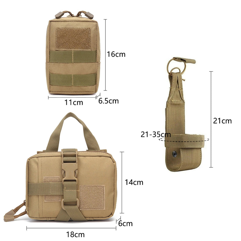 6-Piece Tactical Dog Adventure Kit | Harness, Collar, Leash & MOLLE Saddle Bag Set (4 Colors) - PeakPaws Co.