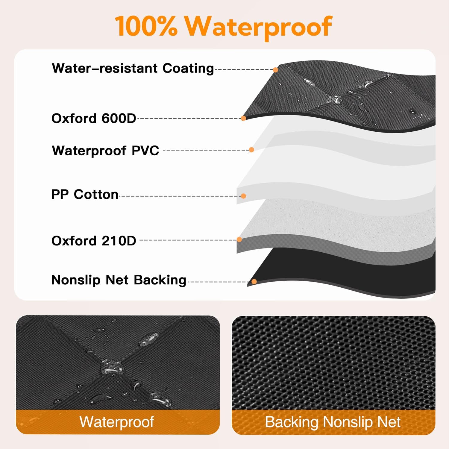 Waterproof Dog Car Backseat Cover/Hammock