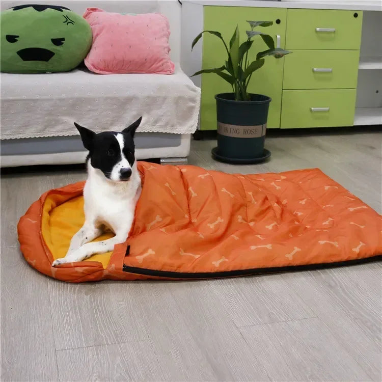 Dog Sleeping Bag – Portable Camping Dog Bed Blanket for Hiking & Travel PeakPaws Co.