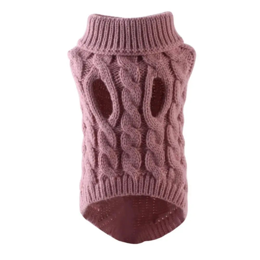 Small Dog Knit Sweater – Warm Winter Dog Clothing for Small Dogs Under 15 lbs (8 Colors) PeakPaws Co.