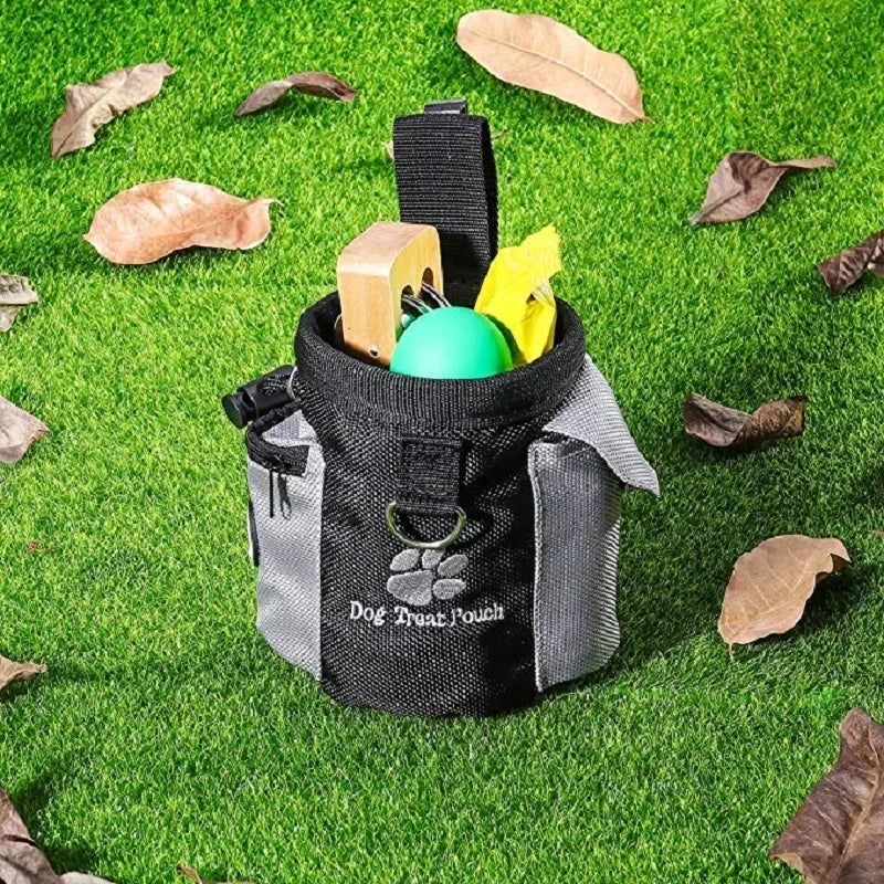 Dog Training Treat Pouch with Poop Bag Dispenser – Hands-Free Waist Bag/Belt Clip PeakPaws Co.