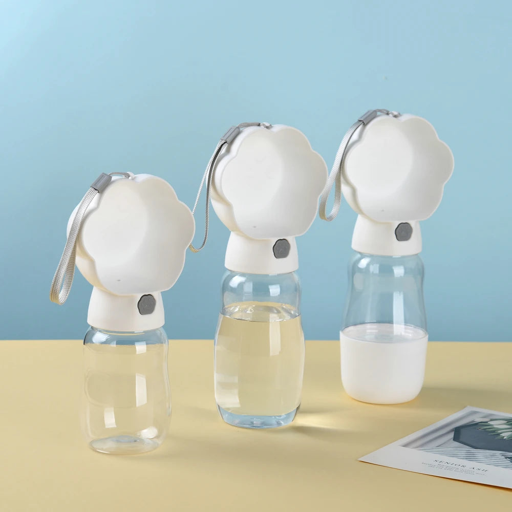 Portable Dog Water Bottle with Food Container – Leakproof Travel Dog Bottle PeakPaws Co.