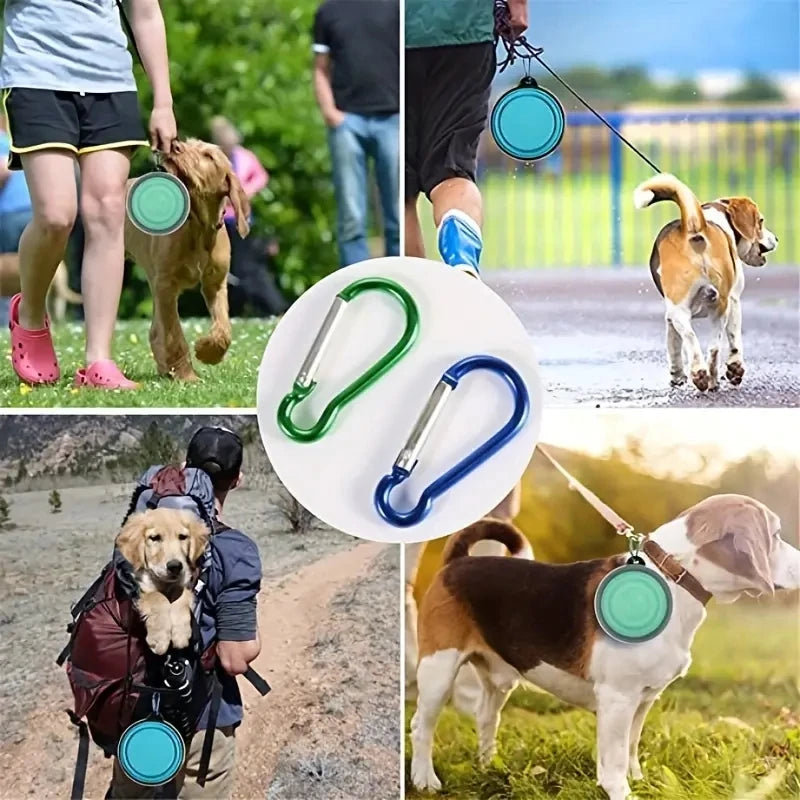 Collapsible Dog Bowls with Lid (2-Pack) – Portable Travel Food & Water Bowls PeakPaws Co.