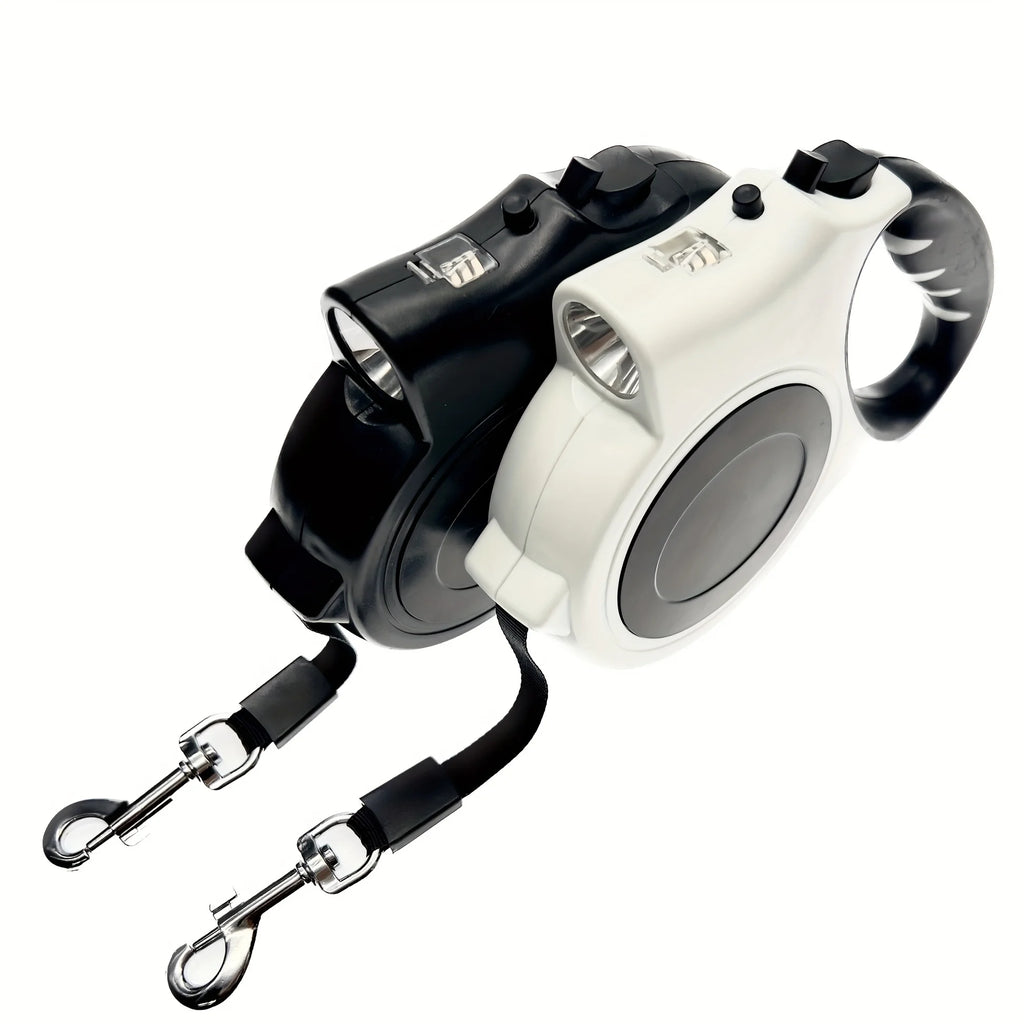 Illuminated Retractable 16 ft. Dog Leash with LED Light | Night Hiking & Walking PeakPaws Co.