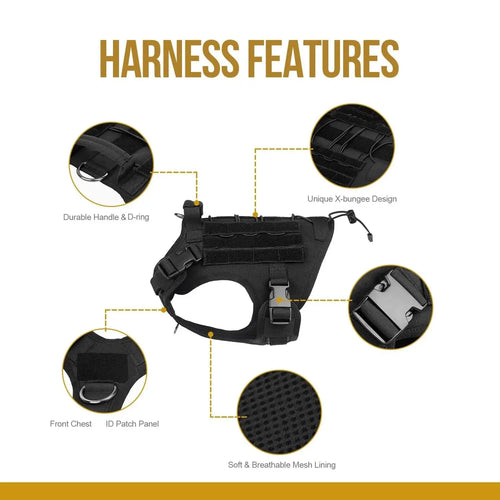 Tactical Adjustable Dog Harness PeakPaws Co.