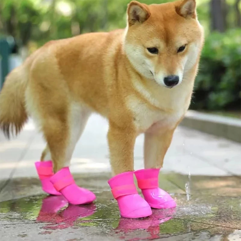 Waterproof Dog Rain Boots – Anti-Slip Rubber Paw Protectors PeakPaws Co.
