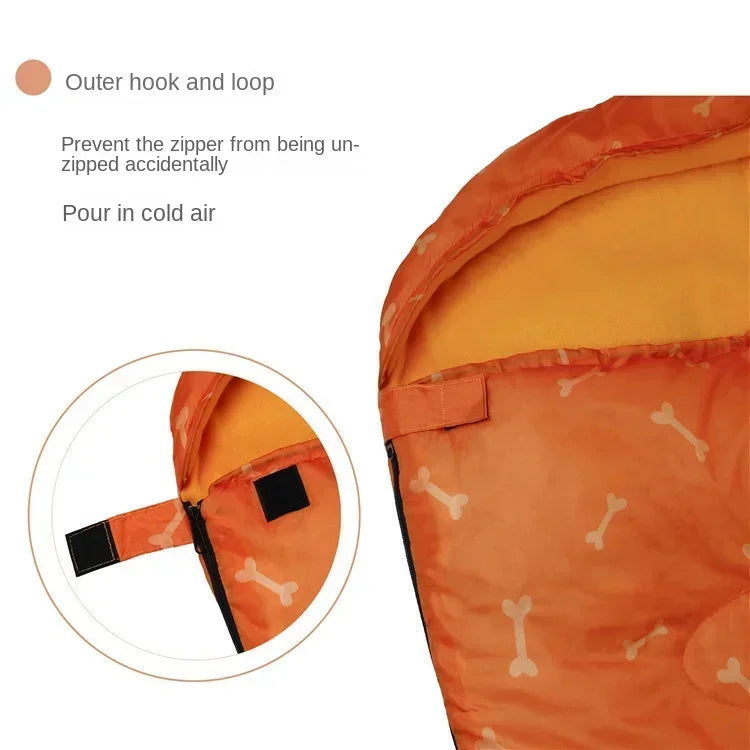Dog Sleeping Bag – Portable Camping Dog Bed Blanket for Hiking & Travel PeakPaws Co.