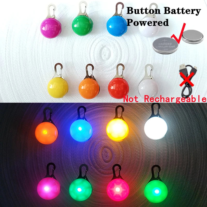 USB Rechargeable LED Waterproof Dog Collar with Detachable Light PeakPaws Co.