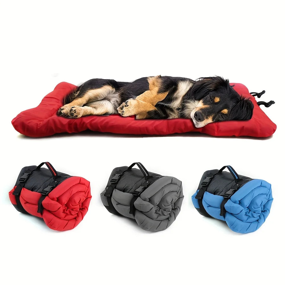 Waterproof Dog Bed Cushion – Portable Roll-Up Outdoor Dog Mattress PeakPaws Co.