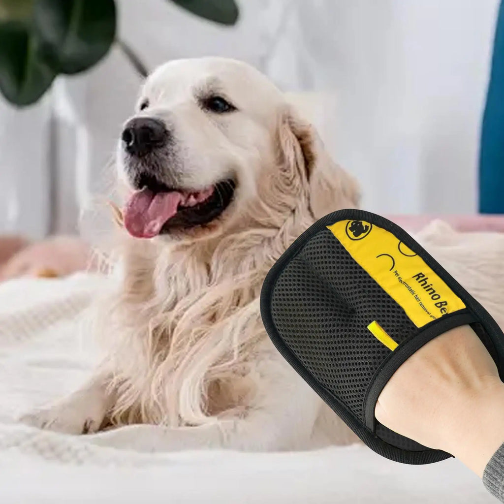 (2 Pack) Pet Hair Remover Gloves – Deshedding & Furniture Cleaning Gloves for Dogs & Cats PeakPaws Co.