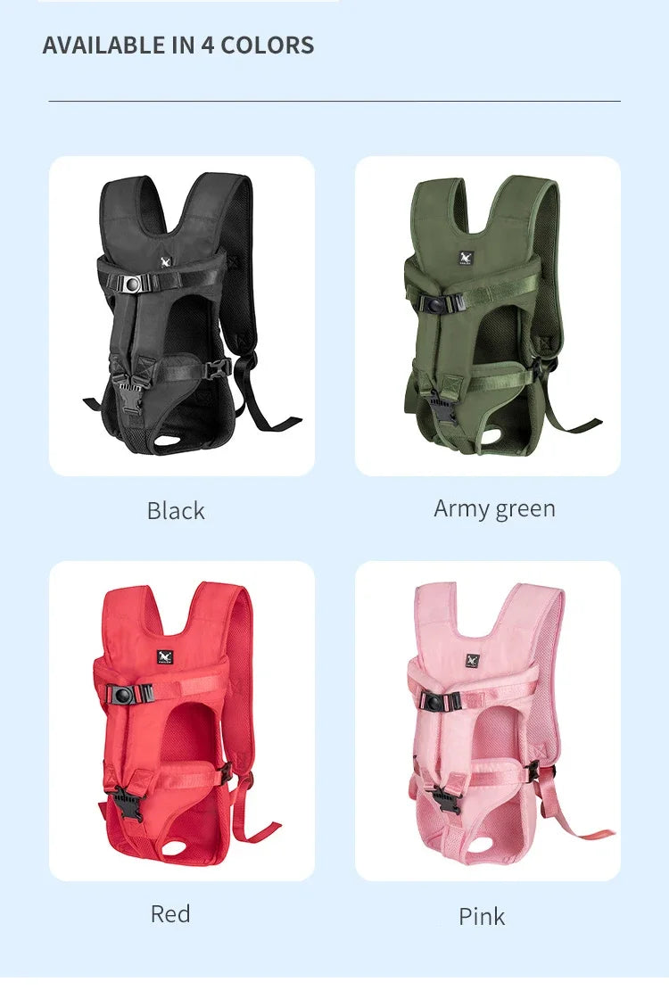 Dog Carrier Backpack – Hands-Free Front & Back Pet Backpack PeakPaws Co.
