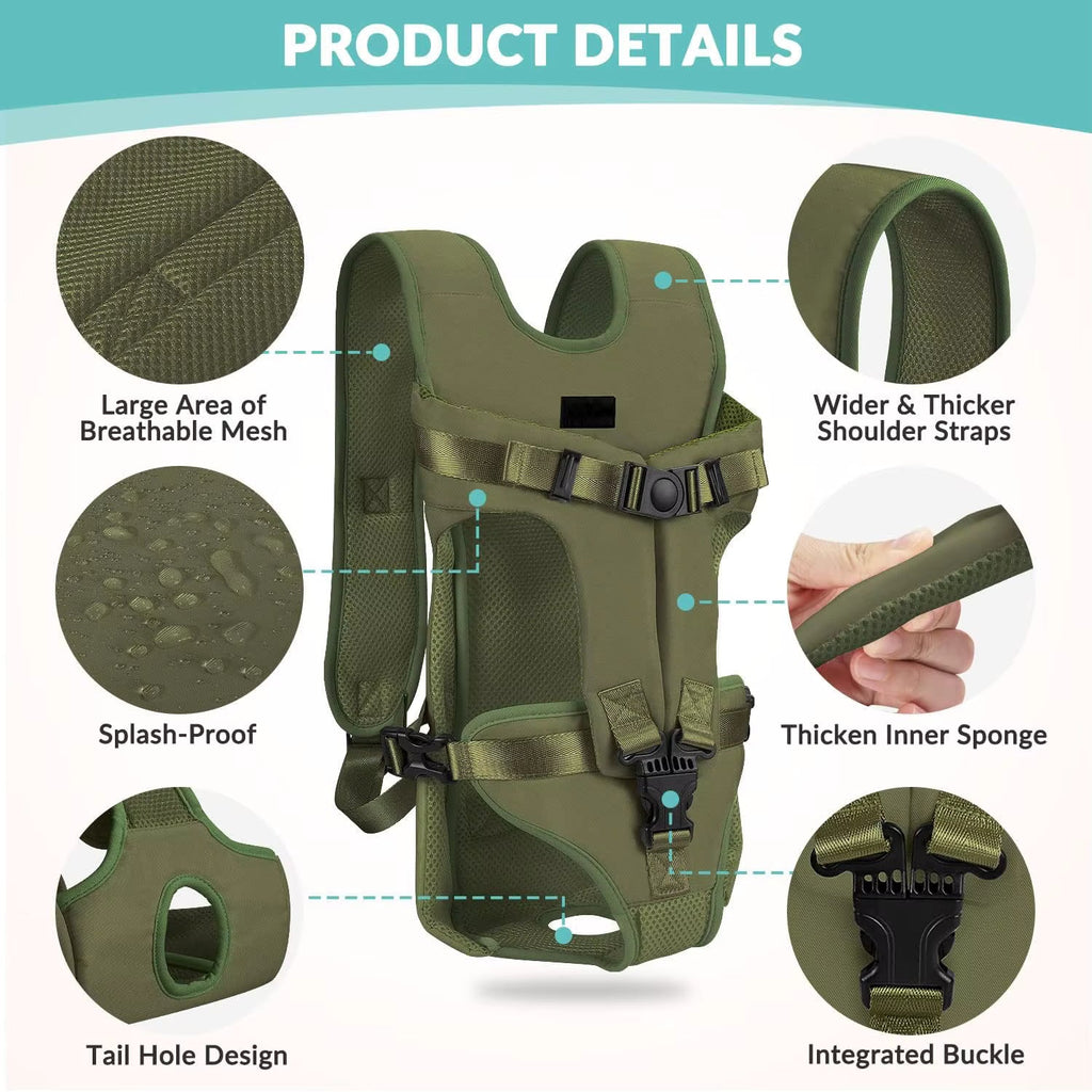 Dog Carrier Backpack – Hands-Free Front & Back Pet Backpack PeakPaws Co.