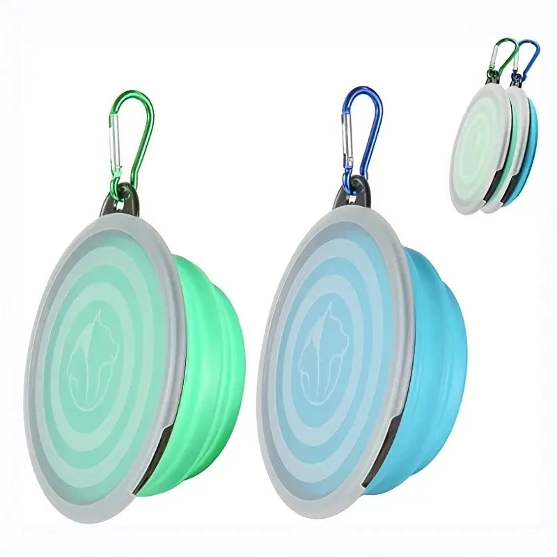 Collapsible Dog Bowls with Lid (2-Pack) – Portable Travel Food & Water Bowls PeakPaws Co.