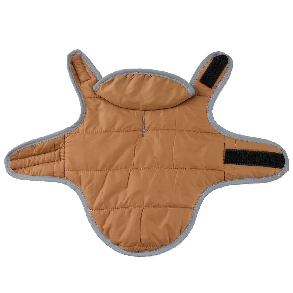 Reversible Waterproof Dog Coat with Fleece Lining – Warm Reflective Winter Jacket PeakPaws Co.
