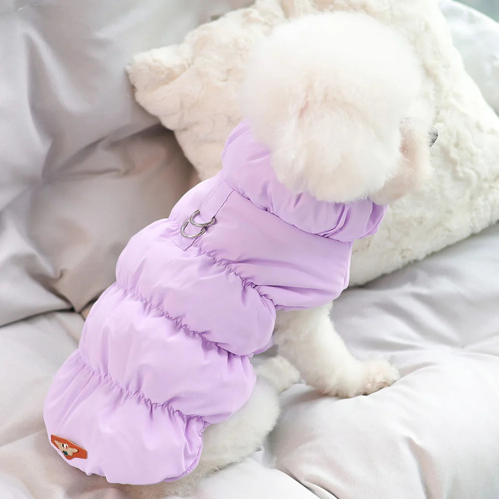 Warm Padded Dog Vest with D-Ring – Soft Winter Jacket for Small & Medium Dogs (Under 40 lbs, 7 Colors) PeakPaws Co.