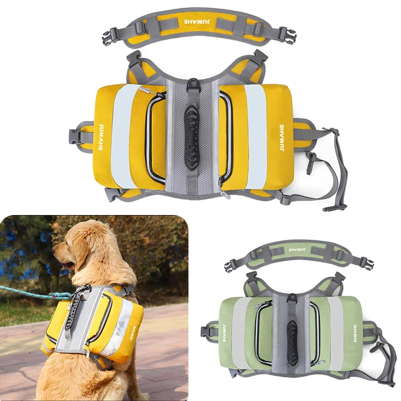 Waterproof Dog Saddle Backpack – Reflective Tactical Dog Pack with Storage (6 Colors) PeakPaws Co.