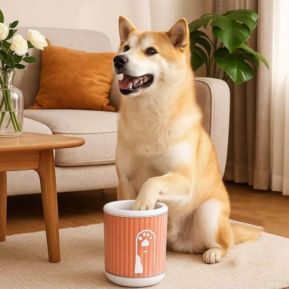 Dog Paw Cleaner Cup – Portable Foot Washer for Muddy Paws, Quick Clean Travel Grooming Tool PeakPaws Co.