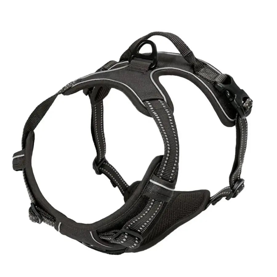 Heavy Duty Reflective Dog Harness with No-Pull Front Clip & Handle PeakPaws Co.