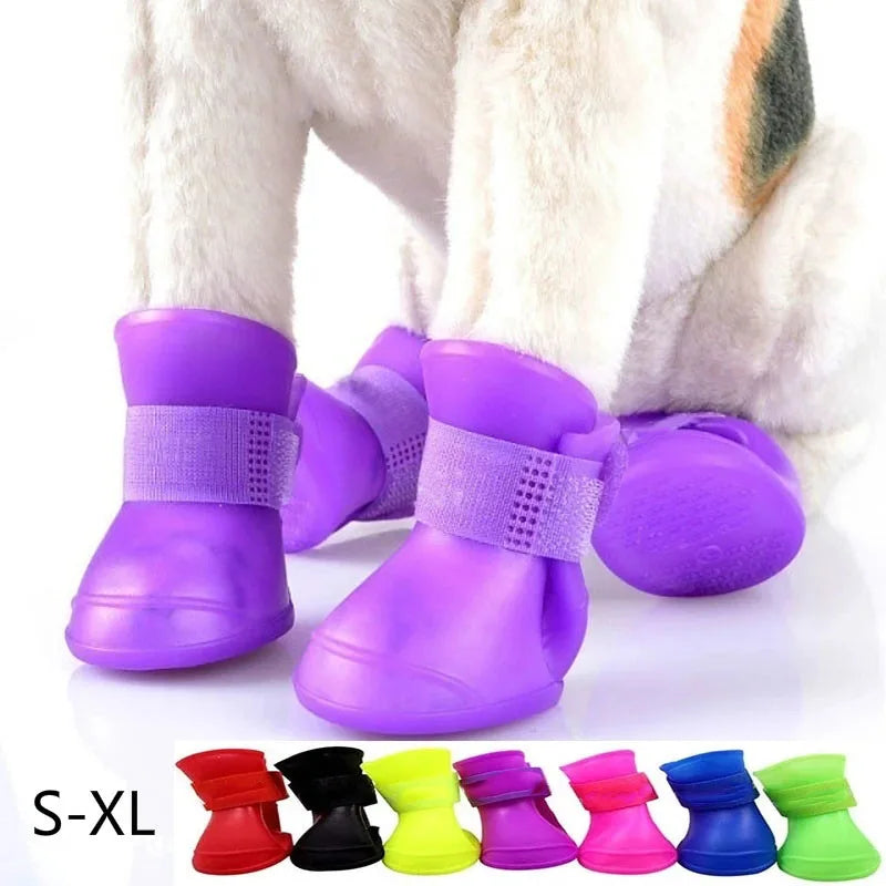 Waterproof Dog Rain Boots – Anti-Slip Rubber Paw Protectors PeakPaws Co.