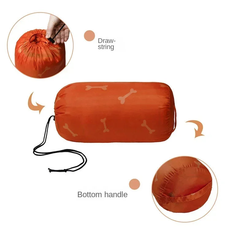 Dog Sleeping Bag – Portable Camping Dog Bed Blanket for Hiking & Travel PeakPaws Co.