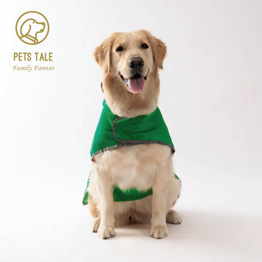 Reversible Dog Raincoat with Reflective Trim – Waterproof Jacket for Outdoor Adventures (XS–5XL) PeakPaws Co.