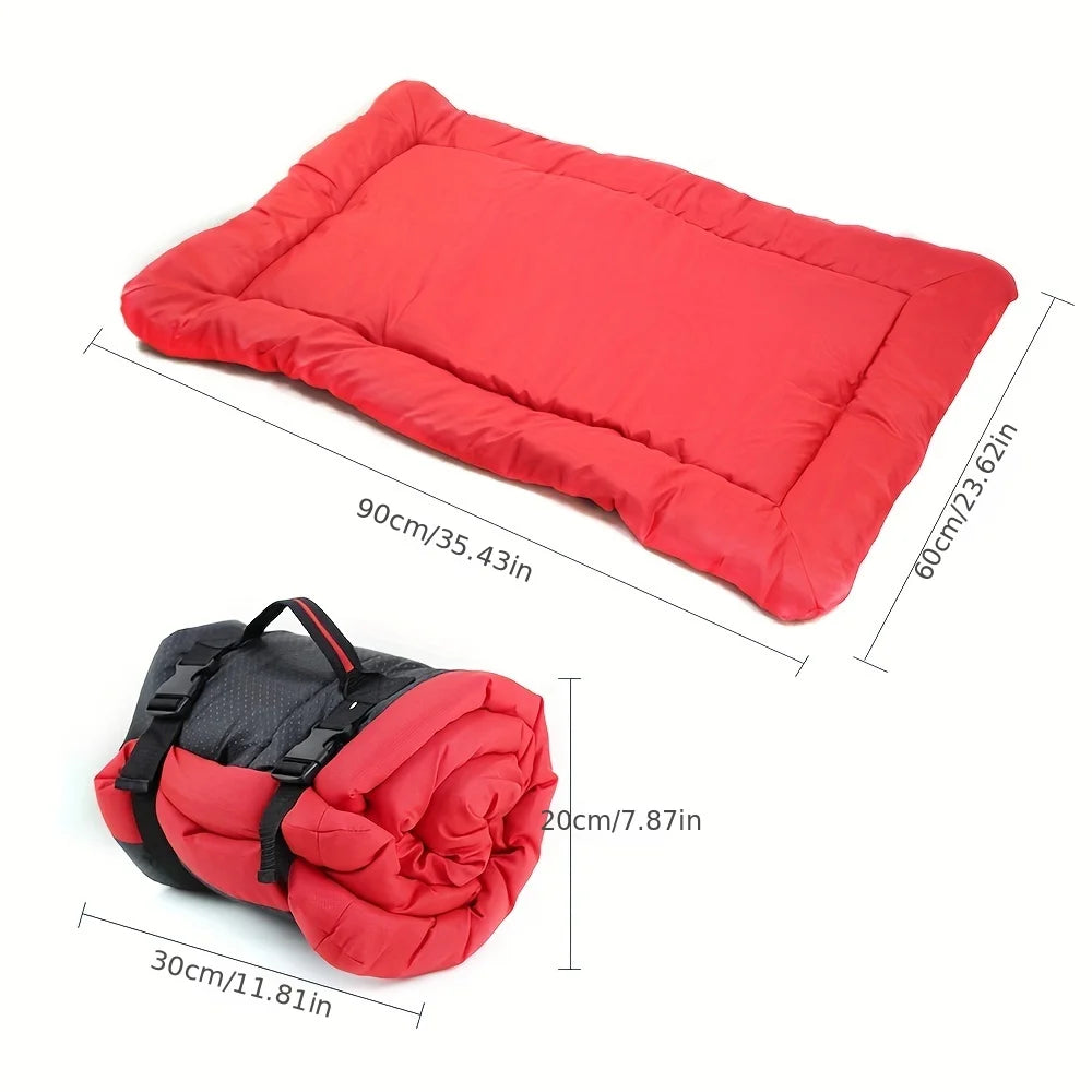 Waterproof Dog Bed Cushion – Portable Roll-Up Outdoor Dog Mattress PeakPaws Co.
