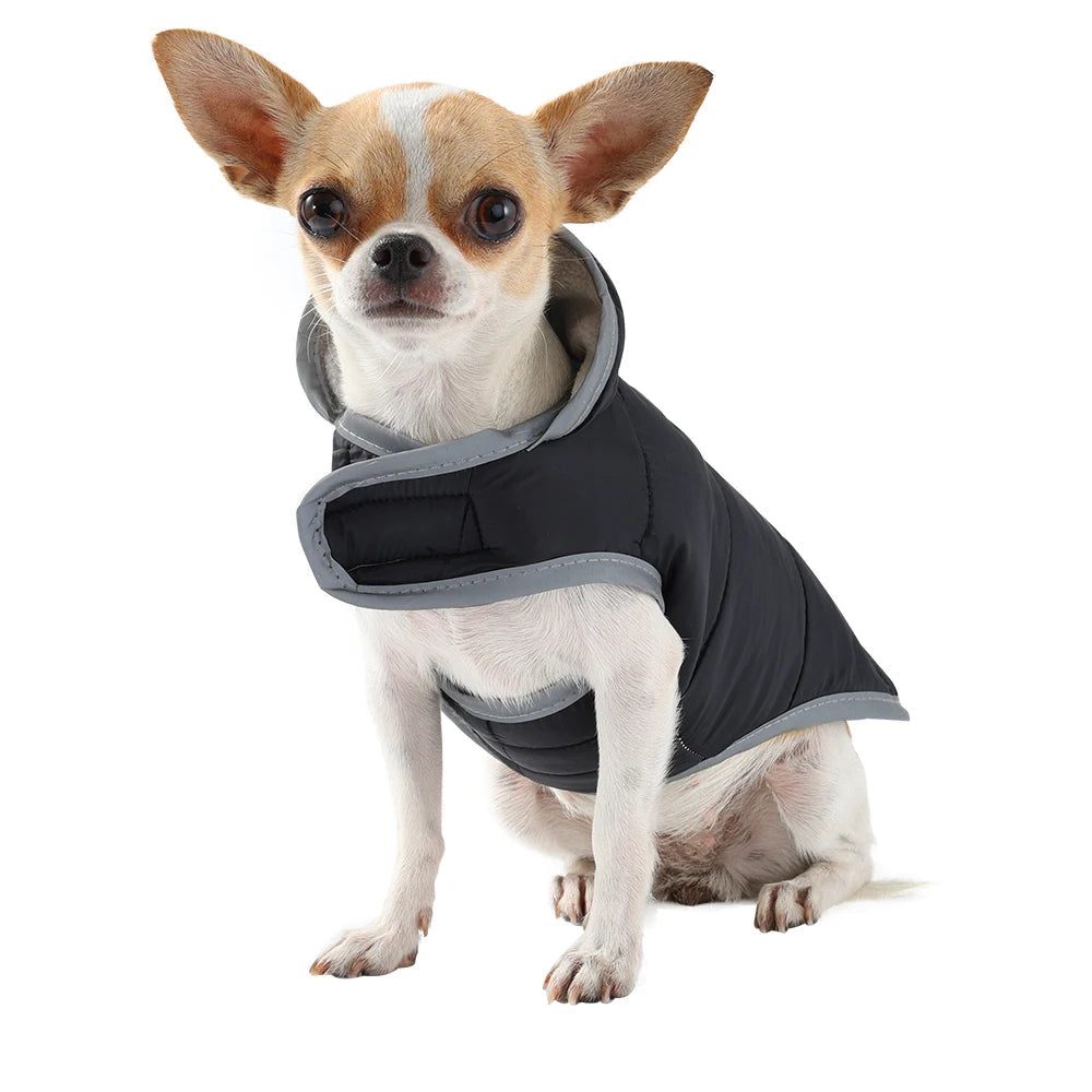 Reversible Waterproof Dog Coat with Fleece Lining – Warm Reflective Winter Jacket PeakPaws Co.