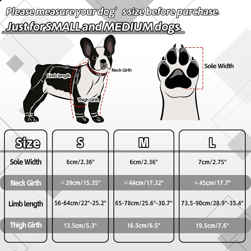 Anti-Slip Waterproof Dog Boots with Suspenders – Paw Protector Shoes PeakPaws Co.