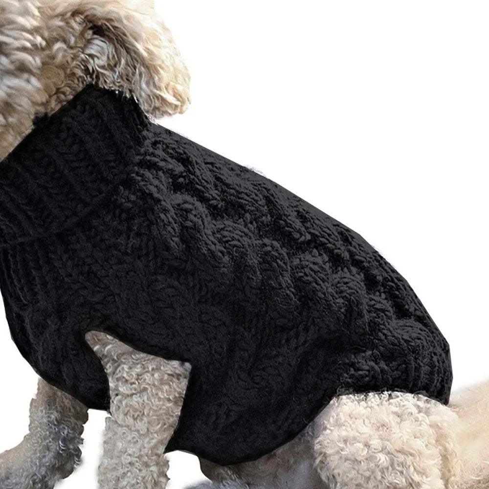 Small Dog Knit Sweater – Warm Winter Dog Clothing for Small Dogs Under 15 lbs (8 Colors) PeakPaws Co.