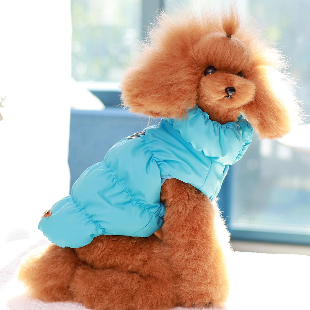 Warm Padded Dog Vest with D-Ring – Soft Winter Jacket for Small & Medium Dogs (Under 40 lbs, 7 Colors) PeakPaws Co.