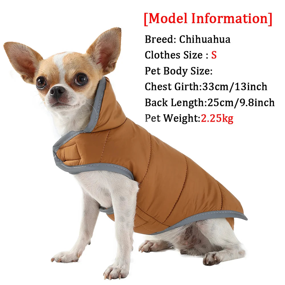 Reversible Waterproof Dog Coat with Fleece Lining – Warm Reflective Winter Jacket PeakPaws Co.