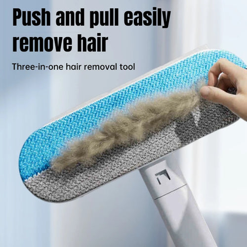 Long Handle Pet Hair Remover Brush – Static Fur Cleaner for Carpets, Car Seats & Dog Gear PeakPaws Co.