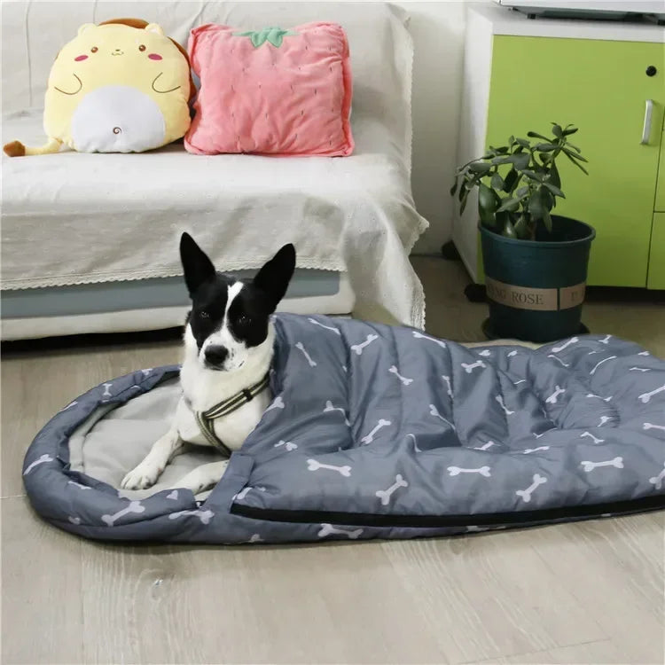 Dog Sleeping Bag – Portable Camping Dog Bed Blanket for Hiking & Travel PeakPaws Co.