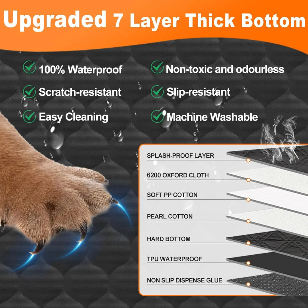 Waterproof Dog Car Backseat Cover/Hammock with Mesh PeakPaws Co.
