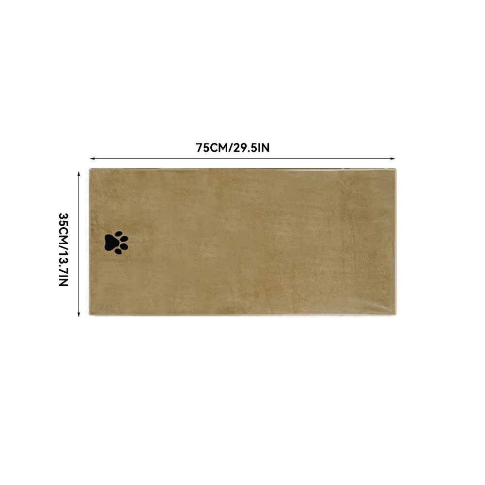 Quick-Dry Microfiber Dog Towel – Ultra Absorbent Pet Bath Towel (2 Sizes) PeakPaws Co.