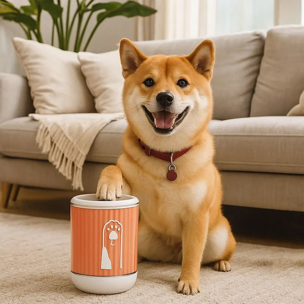 Dog Paw Cleaner Cup – Portable Foot Washer for Muddy Paws, Quick Clean Travel Grooming Tool PeakPaws Co.