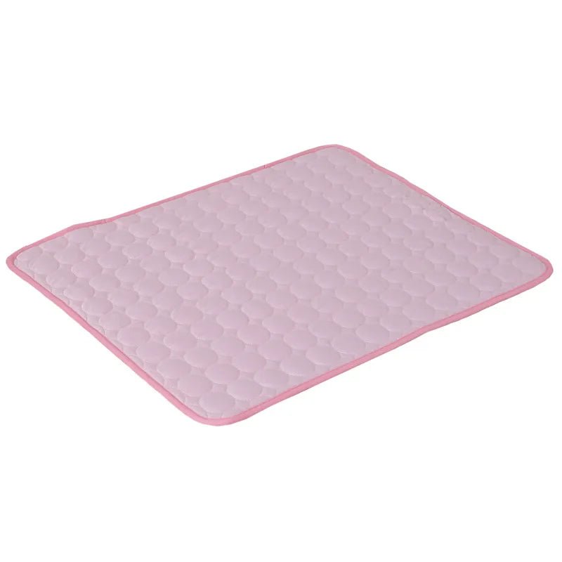 pink Cooling Dog Mat – Summer Pet Washable Cooling Bed for Travel, Camping & Home (XS–2XL, Multiple Colors) - PeakPaws Co.