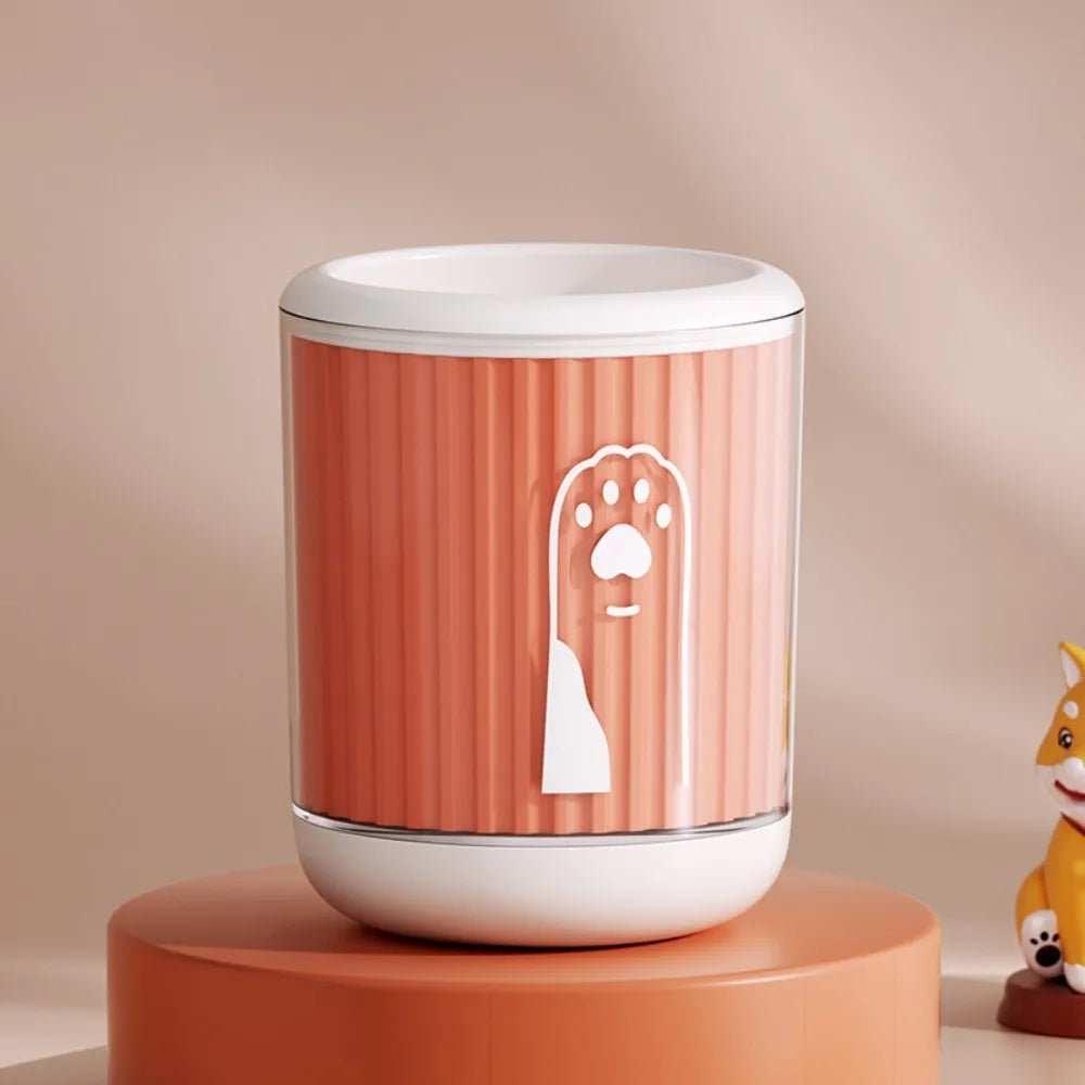 Dog Paw Cleaner Cup – Portable Foot Washer for Muddy Paws, Quick Clean Travel Grooming Tool - PeakPaws Co. orange