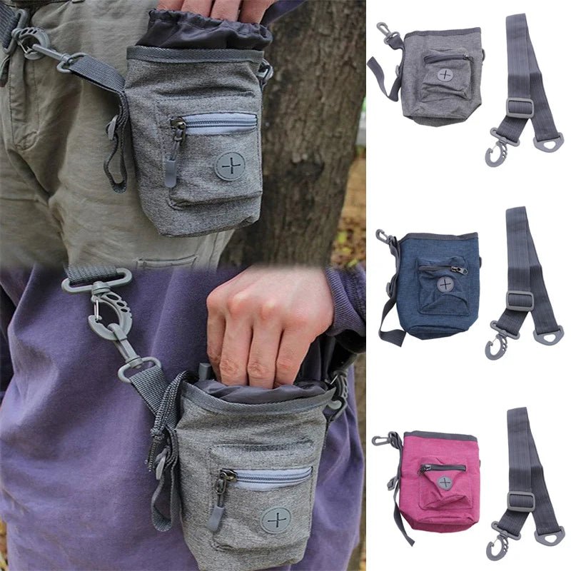 Dog Training Treat Pouch with Poop Bag Dispenser – Hands-Free Waist Bag - PeakPaws Co.