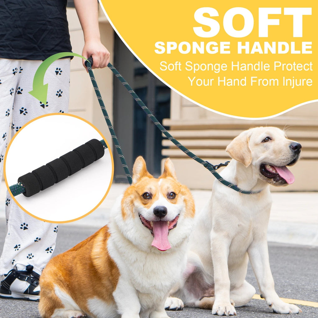 Hands-Free Heavy Duty 7.5 Ft. Dog Leash – Convertible Crossbody & Waist Leash for 1 or 2 Dogs - PeakPaws Co.