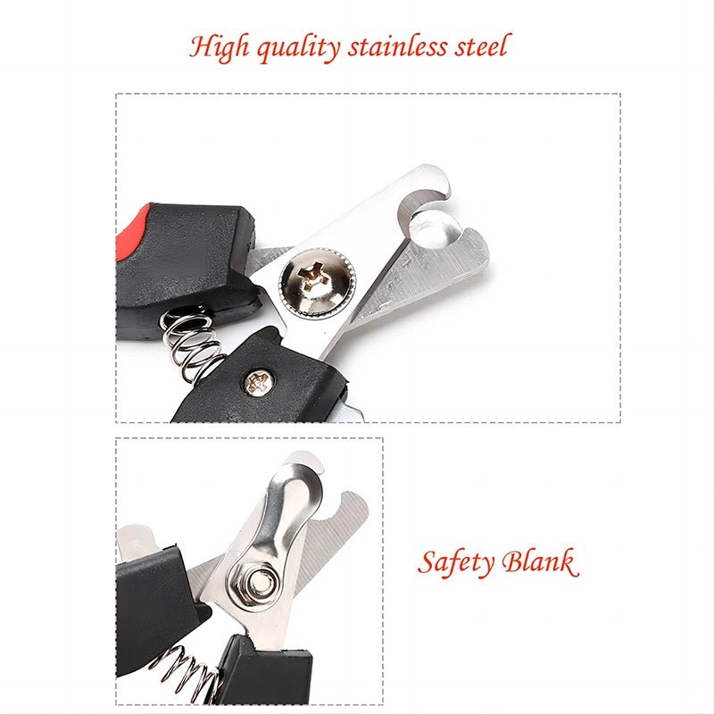 Heavy Duty Dog Nail Clippers – Stainless Steel Sickle Blade Trimmers for Large & Small Dogs - PeakPaws Co.