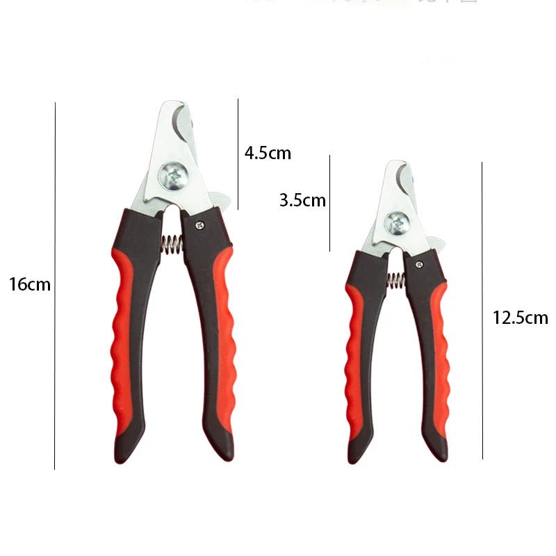 Heavy Duty Dog Nail Clippers – Stainless Steel Sickle Blade Trimmers for Large & Small Dogs - PeakPaws Co. Size Chart