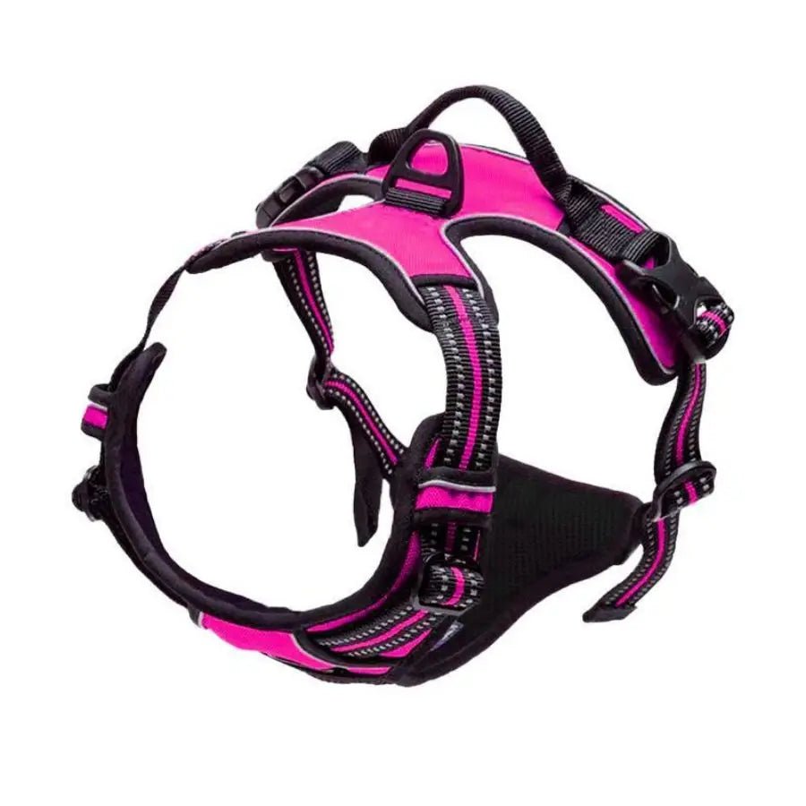 Heavy Duty Reflective Dog Harness with No-Pull Front Clip & Handle - PeakPaws Co.