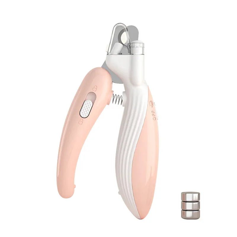 Pink LED Dog Nail Clippers – Professional Pet Nail Trimmer with Light - PeakPaws Co.