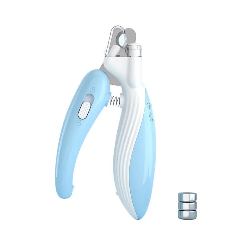 Blue LED Dog Nail Clippers – Professional Pet Nail Trimmer with Light - PeakPaws Co.