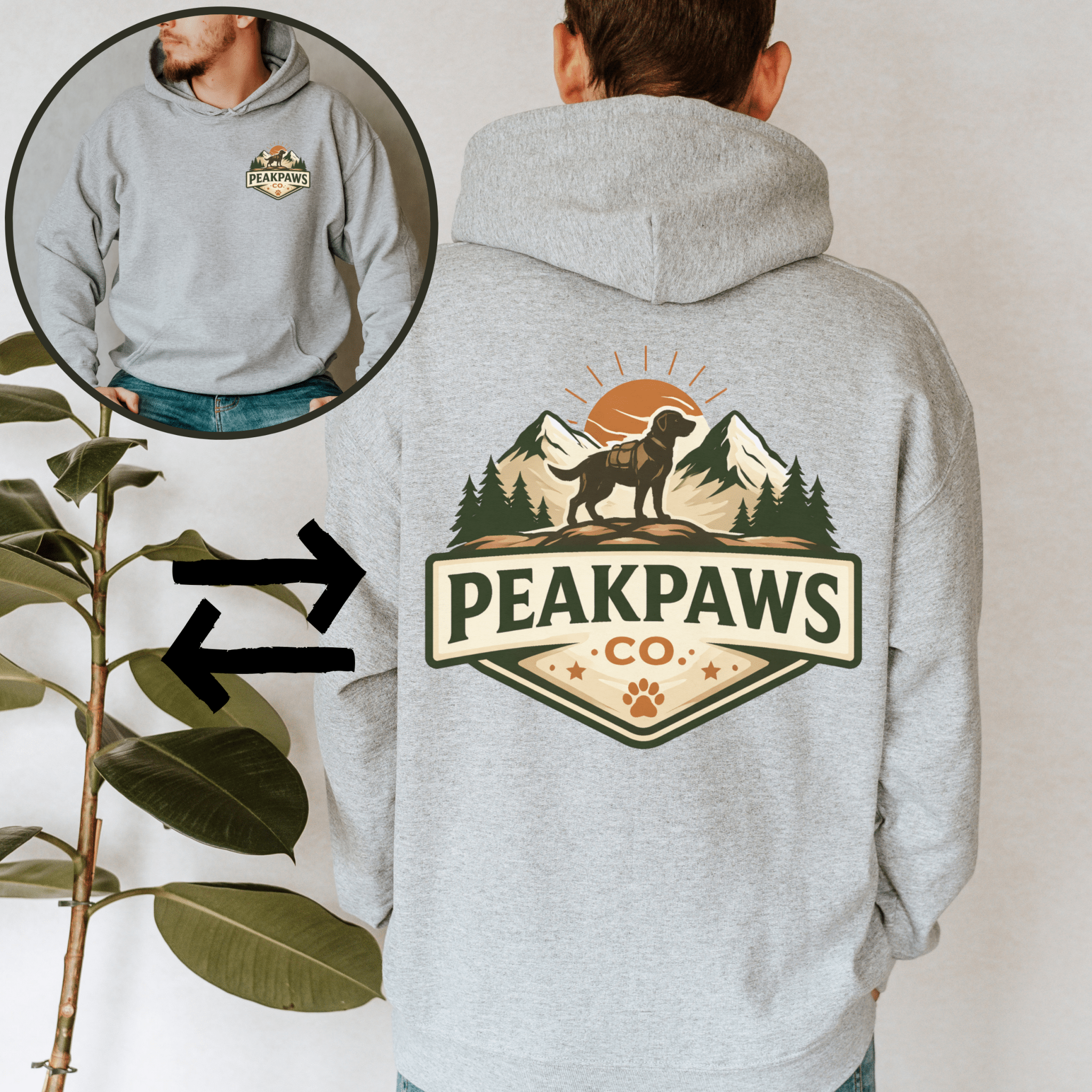PeakPaws Co. Adventure Hoodie — Warm Outdoor Dog Lover Hooded Sweatshirt (Unisex, S-5XL, 12 Colors) - PeakPaws Co.